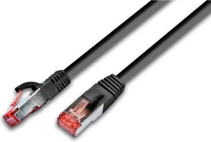 Wirewin Patchkabel: S/FTP, 0.25m, schwarz (S/FTP, CAT6a, 0.25 m)