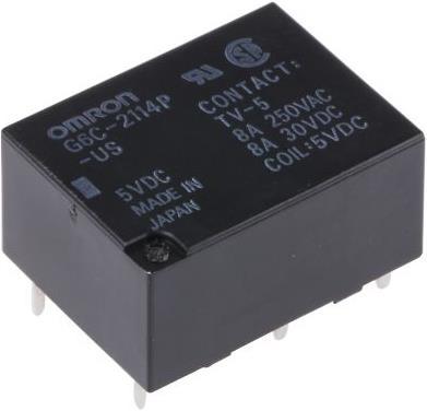 Produktbild Omron Industrial Automation G6C-Relais 8A, 5VDC
