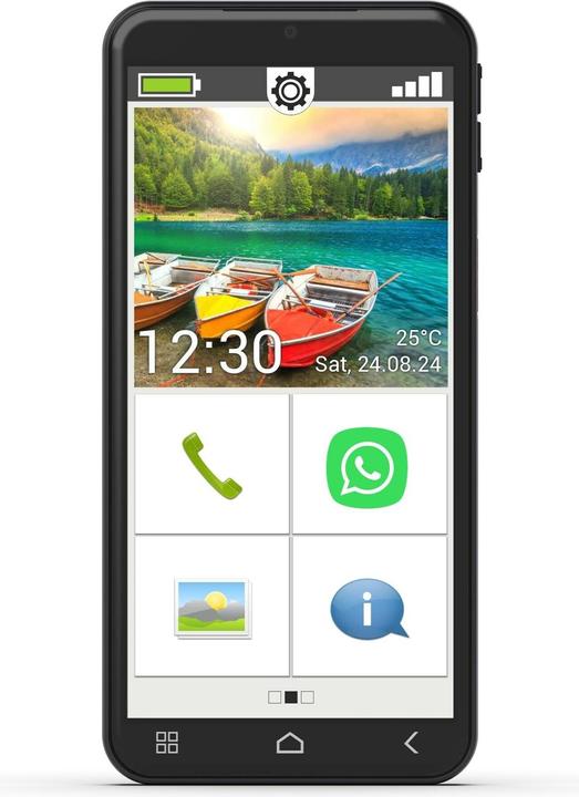 Productafbeelding Emporia SMART 6 Lite, smartphone voor senioren (128 GB, Zwart, 5.58", Enkele SIM, 50 Mpx, 4G)
