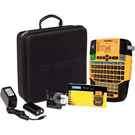Dymo Kit custodia Rhino 4200 IT/PT/ES/TR/NL (180 dpi), Stampante di etichette, Nero, Giallo