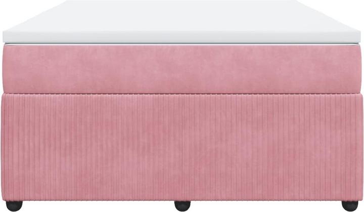 Produktbild vidaXL Bo x springbett mit Matratze 160 x 200 cm Samt (160 x 200 cm)