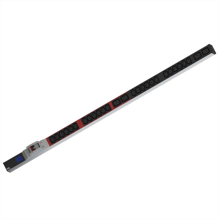 Image du produit Bachmann BN0500 48,26cm 19 pouces PDU 1U 24xC13 4xC19 mesure de puissance connexion CEE 32A bleu