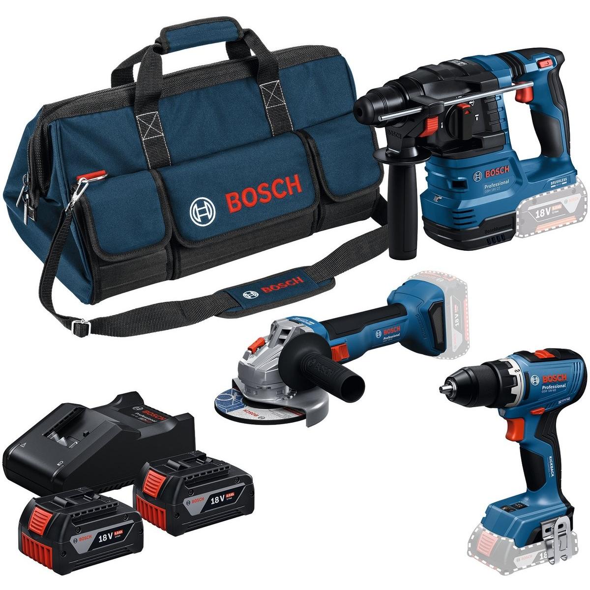 Bosch Professional, Set di utensili elettrici, Kit di 3 utensili Bosch