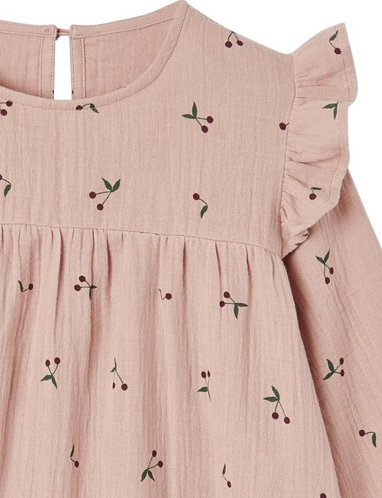 Image du produit Vertbaudet Robe fille à volants en mousseline (98)