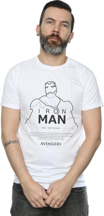 Produktbild Iron Man Single Line TShirt (L)