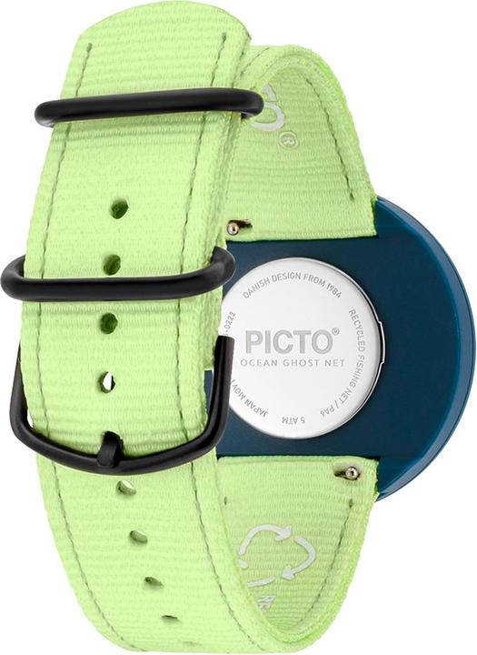 Actual product image Picto R44013-R013 Paradise Green Unisex 40mm 5ATM (Analogue wristwatch)