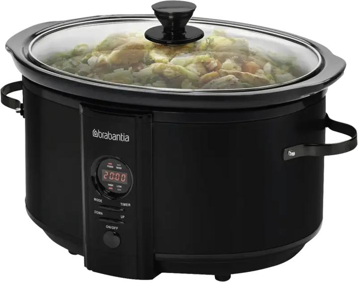 Productafbeelding Brabantia Slowcooker - 6.5 Liter - 320 Watt - Warmhoudfunctie - Keramische Binnenpan -