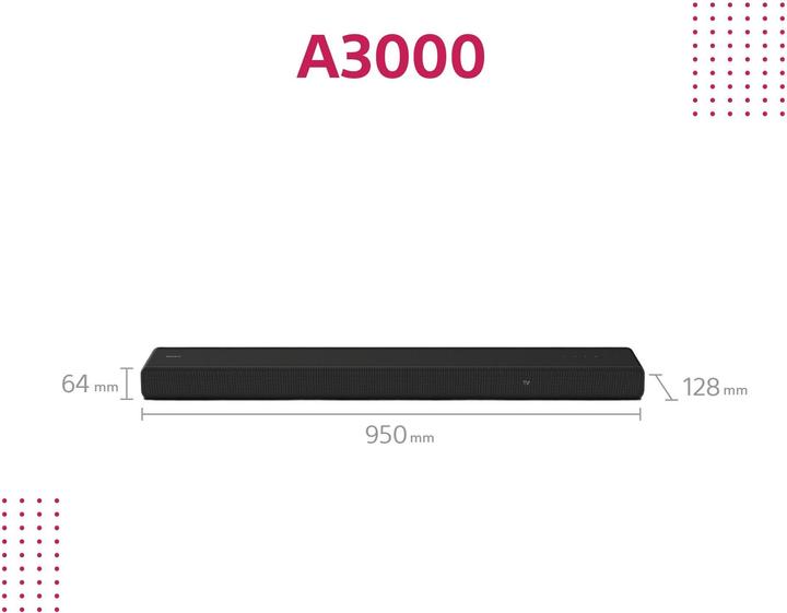 Productafbeelding Sony HT-A3000 (250 W, 3.1 kanalen)