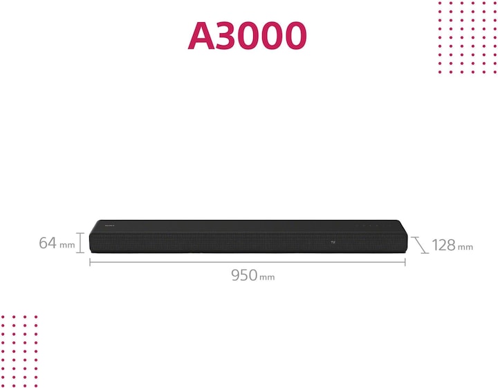 Image du produit Sony HT-A3000 (250 W, 3.1 Canal)
