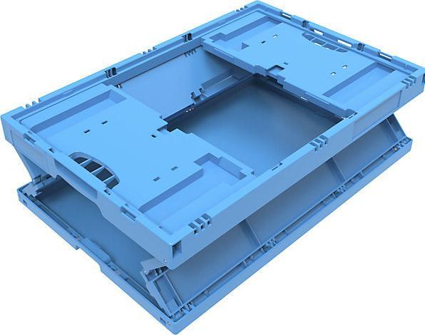Produktbild Walther Faltbox aus Polypropylen, Inhalt 44 l, ohne Deckel, blau, stapelbar (40 cm, 41.40 l, 1x)