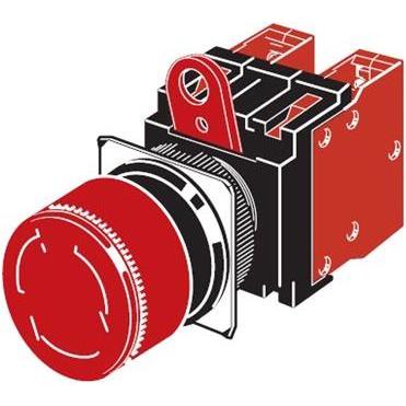 Omron Industrial Automation Emergency Stop, DPST-NC (A22E-S-02)