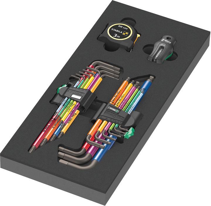 Produktbild Wera 9740 Schaumstoffeinlage Winkelschlüssel Set 1