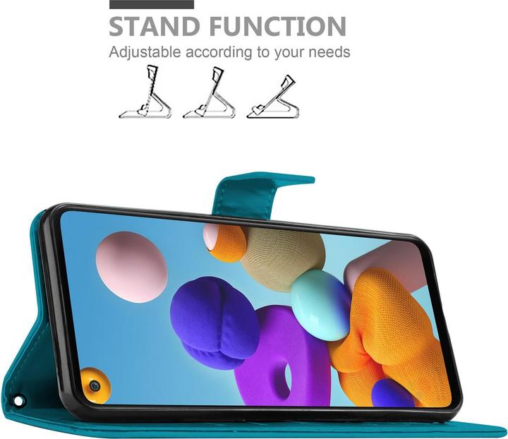 Produktbild Cadorabo Flower Book Cover (Samsung Galaxy A21s)