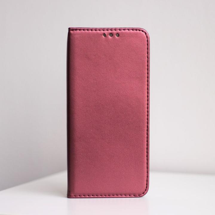 Actual product image OEM Smart Magnetic case for Xiaomi Redmi 14C 4G burgundy (Xiaomi Redmi 14C)
