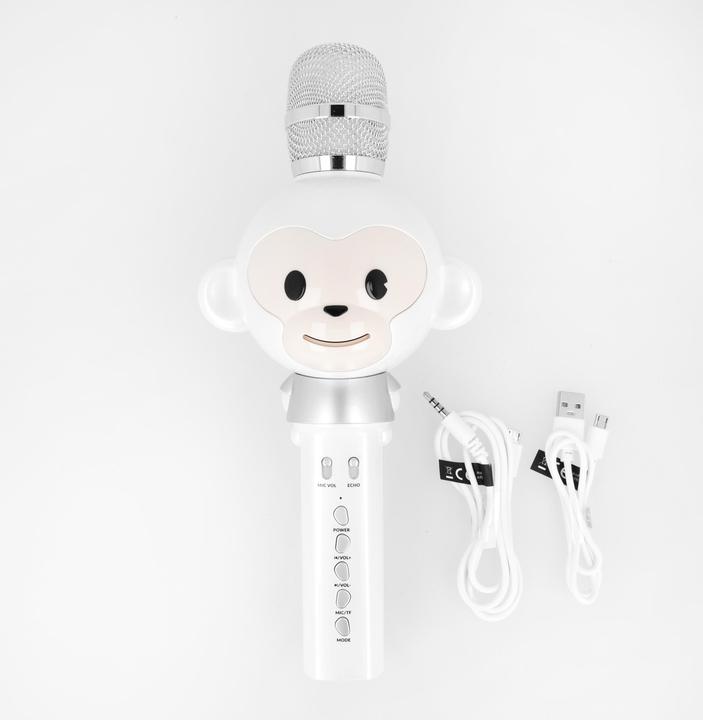 Produktbild Maxlife Bluetooth microphone with speaker Animal MX-100 white
