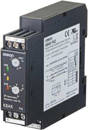 Omron Industrial Automation Monitoring relay 22.5mm 220 to 480V SPDT ...