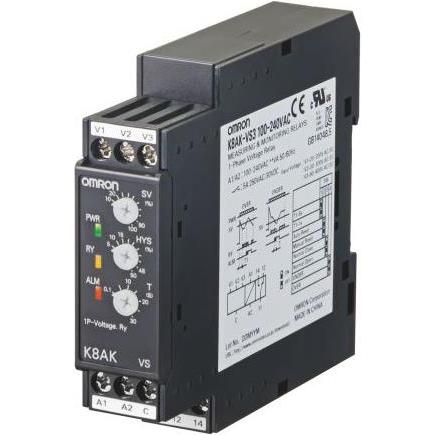 Omron Industrial Automation Monitoring relay 22.5mm Single phase, Relais