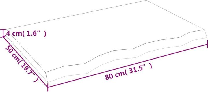 Produktbild vidaXL Emerald (80 x 4 x 50 cm)