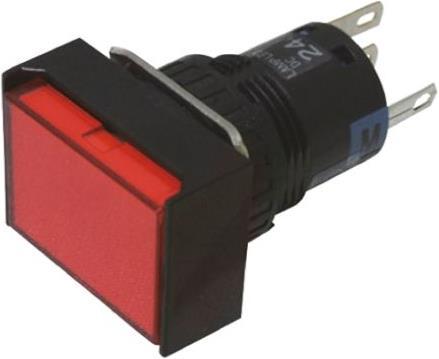 Produktbild Idec Switch Rectangular 16mm illuminated red