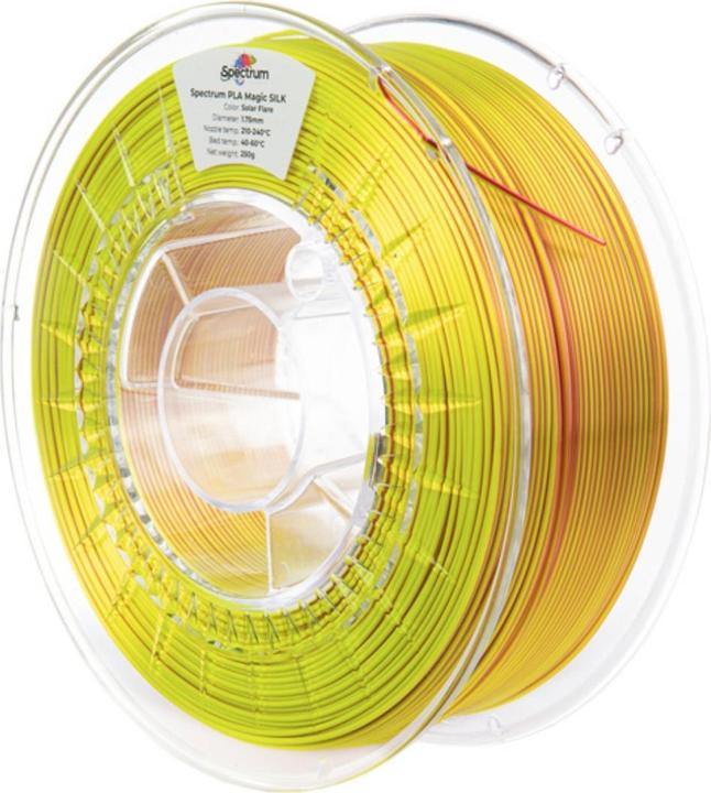 Immagine prodotto Filament · PLA Magic SILK · SOLAR FLARE · 1.75mm · 1kg (PLA, 1.75 mm, 1000 g, Multicolore)