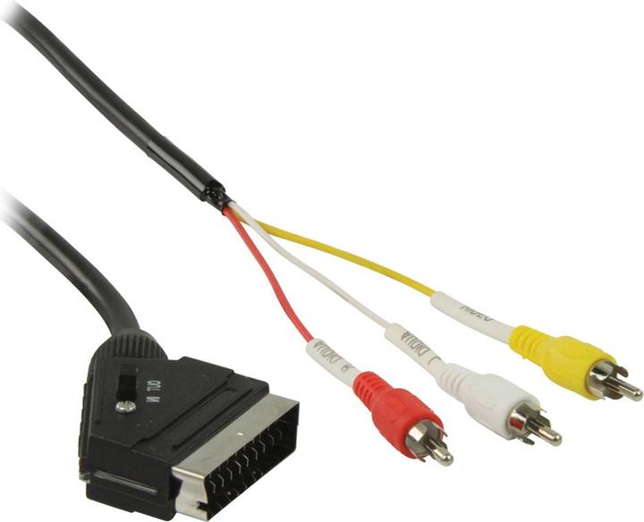 Valueline SCART/3x RCA, 2m (2 m, Cinch Cables)