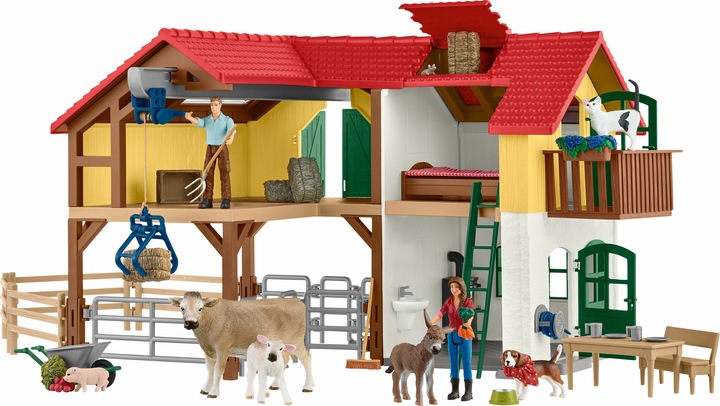 Image du produit Schleich Ferme avec étable et animaux
