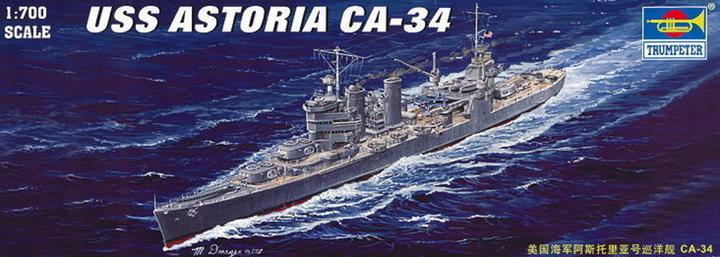 Actual product image Trumpeter USS Astoria CA-34 1942