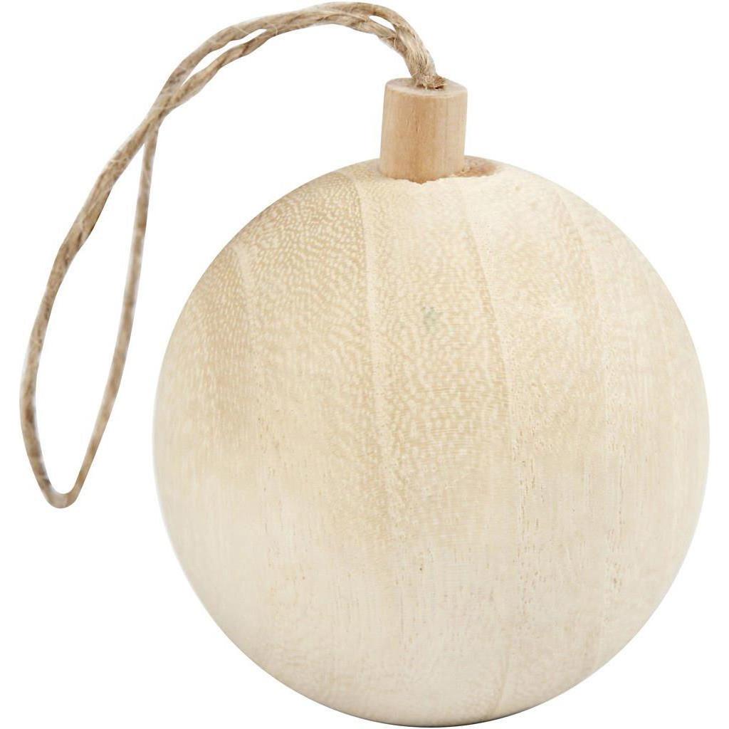Creativ Company, Christbaumschmuck, Holzkugel Weihnachtsschmuck (1 -teilig)