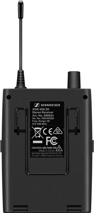 Sennheiser XSW IEM SET C - 662-686 MHz (Wireless audio transmission)