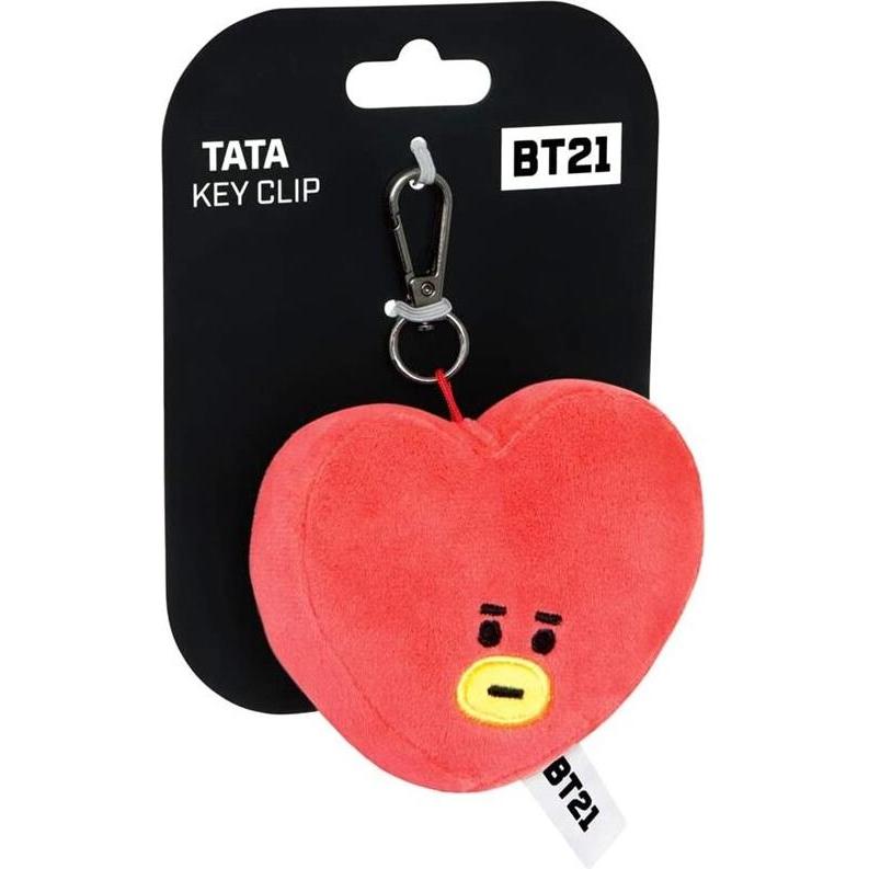 Thumbnail - Line Friends, Schlüsselanhänger, BT21 keychain - plush TATA keychain, Mehrfarbig