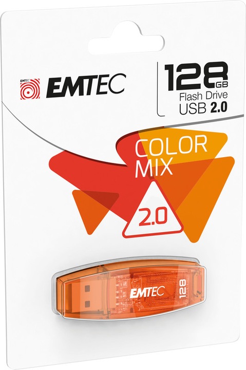 Actual product image Emtec C410 Color Mix 2.0 (128 GB, USB 2.0, USB-A)