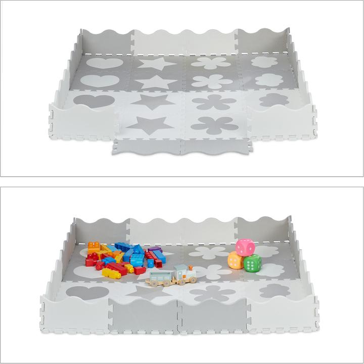 Image du produit Relaxdays Tapis-puzzle (31,5 x 31,5 x 1 cm)