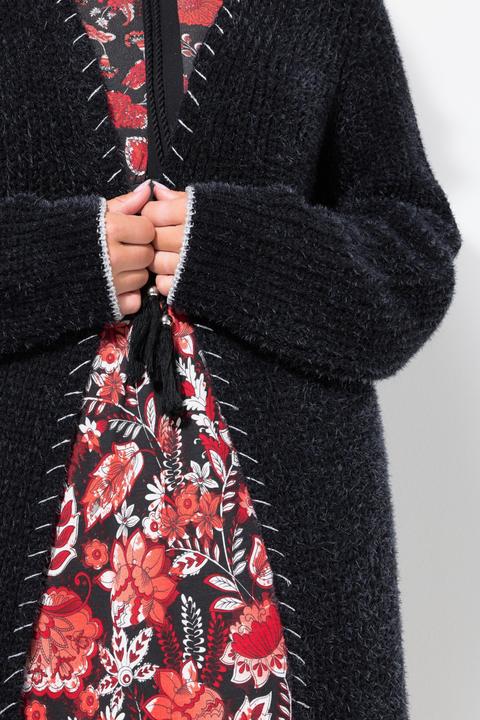 Produktbild Miamoda Strickjacke, extra lang, Ausschnitt mit Zierstich (42, 44)