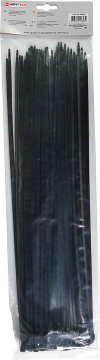 Actual product image ProPlus Cable ties 4.8 x 430 mm 100 pieces black (Plastic cable ties, 430 mm, 100 pcs.)