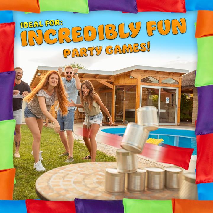 Produktbild KreativeKraft 20er-Set bunte Cornhole Säckchen