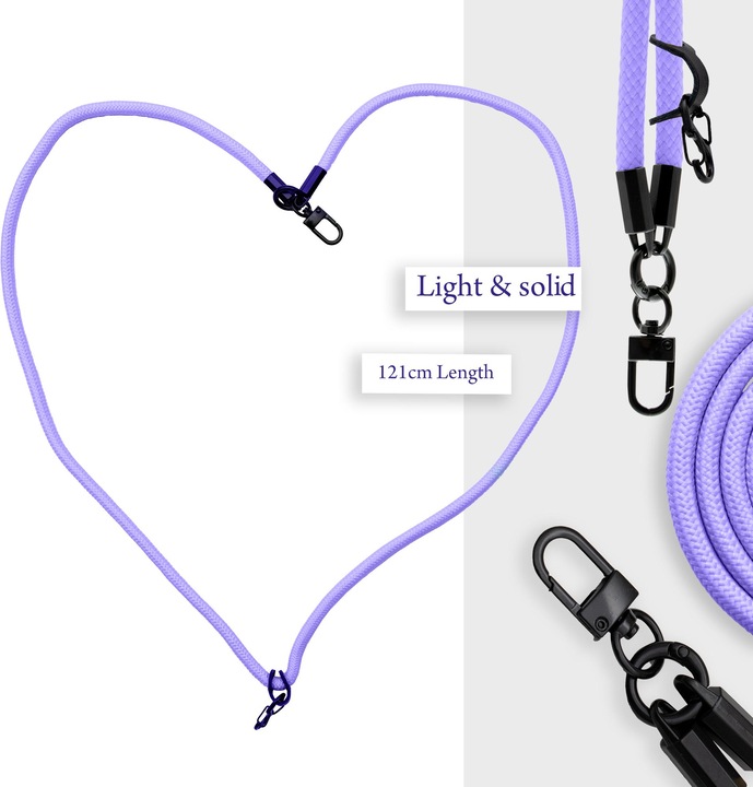 Produktbild Cadorabo Handykette für LG K20 PLUS Necklace Hülle mit verstellbarem Kordelband