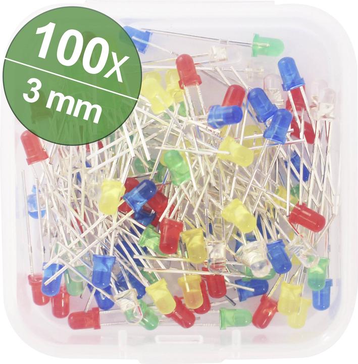 Produktbild Quadrios LED-Sortiment Bunt 20 mA 2 V, 3 V