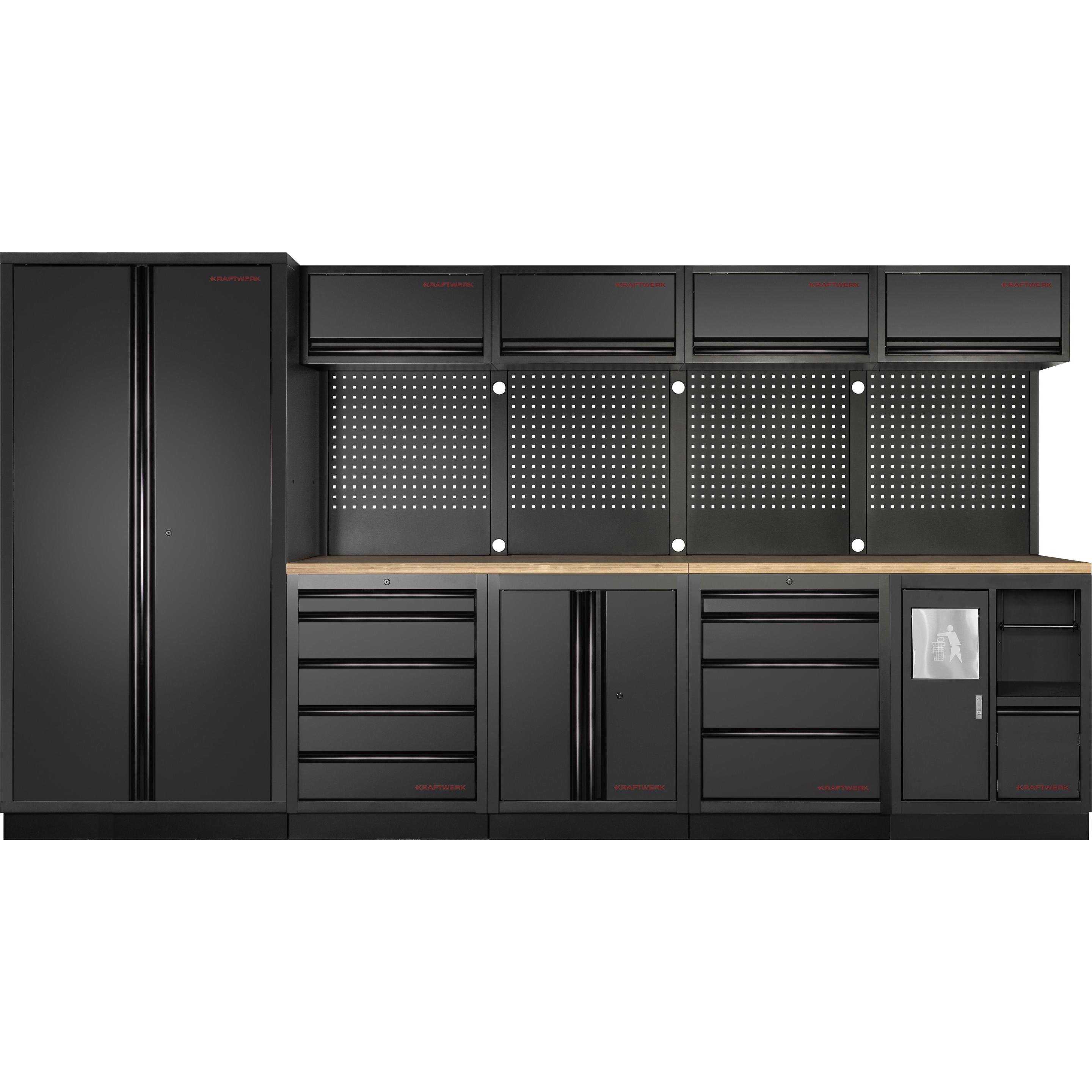Kraftwerk, Werkstattschrank, MOBILIO BLK Kombi Lochwand Buche (363.50 cm, 200 cm)