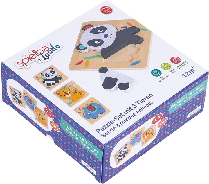 Immagine prodotto Spielba Puzzle-Set mit Panda, Elefant, Giraffe