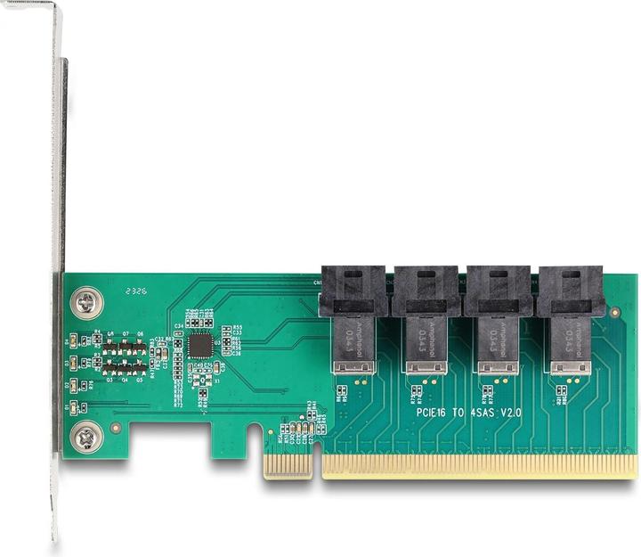 Immagine prodotto Delock 90777 - Scheda PCI Express x16 a 4 x SFF-8643 NVMe interni - Biforcazione - Low Pro