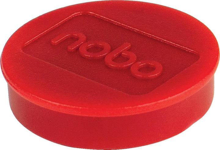 Actual product image Nobo Magnet round 32mm 1915300 red 10 pieces (10 x)