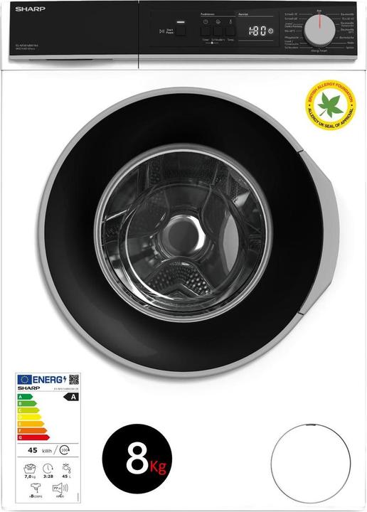 Produktbild Sharp ES-NFA814BW1NA-DE (8 kg, Links)