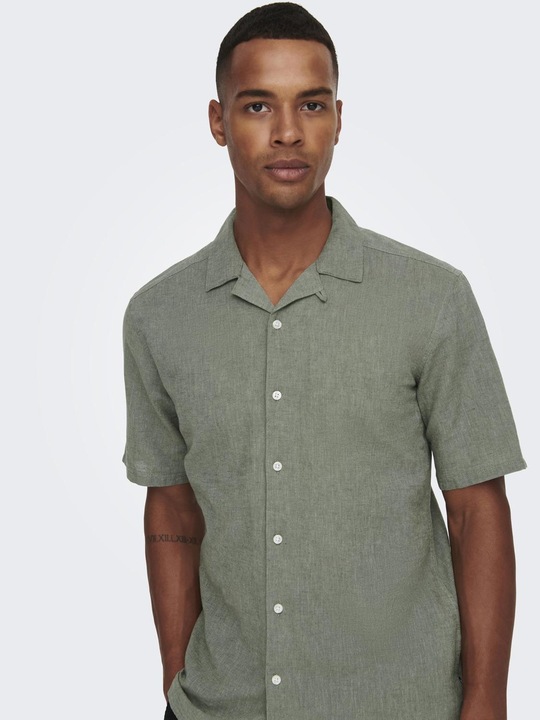 Image du produit Only & Sons Chemise unie à manches courtes (S)