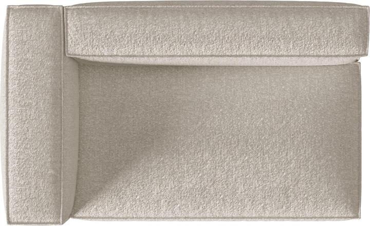 Image du produit Micadoni Canapé Modulaire Boucle Gauche, "Nuria", 3 Places, Beige, 110x185x72 Fabriqué en Europe (3 places)