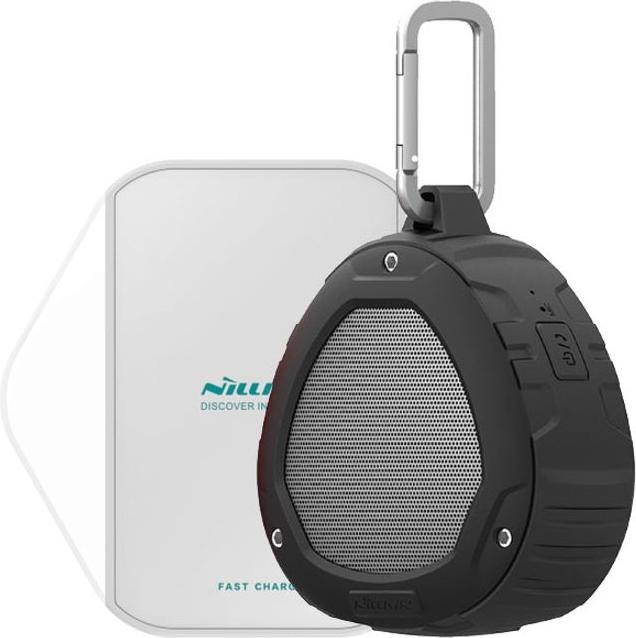 Actual product image Nillkin 2 in 1 Set IPX4 Bluetooth Speaker and Qi Wireless Charging Pad (5 h, Rechargeable battery operated)