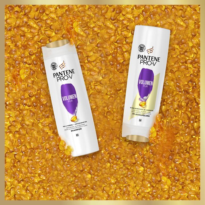 Image du produit Pantene Shampooing Pro-V Volume Pur Duo, 2x500ml (1000 ml, Shampoing liquide)