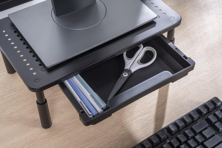 Produktbild Gembird Regulowana Podstawka Pod Monitor Z Szufladą (Prostokąt)