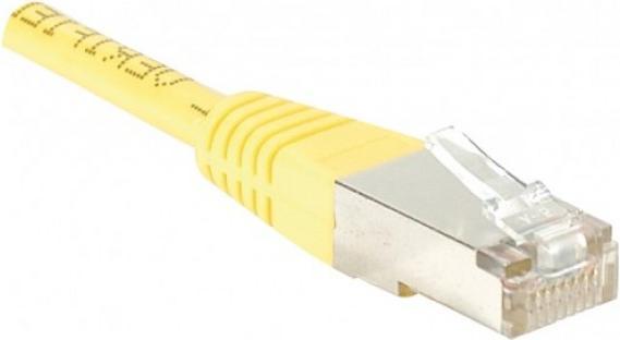 Immagine prodotto Exertis Connect Cavo patch F/UTP, CAT.5e, giallo, 1,0 m Cavo patch con protezione da piegatura particolarmente (F/UTP, CAT5e, 1 m)