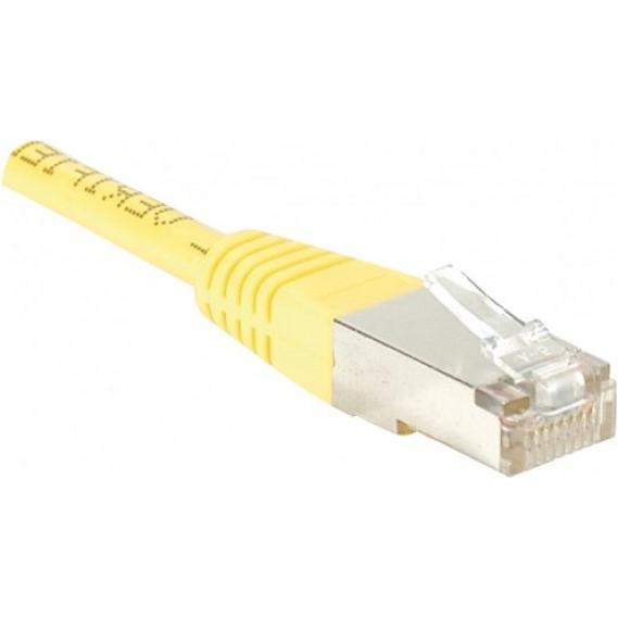 Exertis Connect Patchkabel F/UTP, CAT.5e, gelb, 5,0 m Patchkabel mit besonders schmalem Knickschutz (F/UTP, CAT5e, 5 m),...