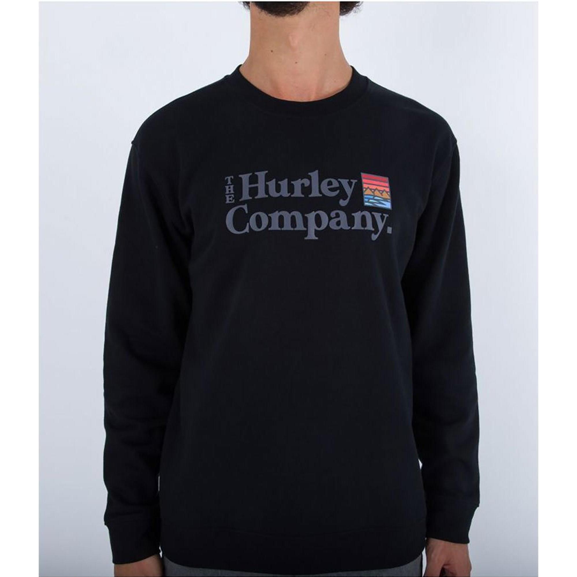 Hurley, Herren, Pullover, weathirt ponzo canyon, Schwarz, (S)